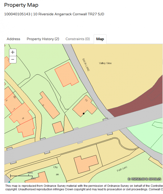 Property Map - 100040105143 | 10 Riverside Angarrack Cornwall TR27 5JD 